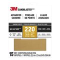 3M Sandpaper Grip 220 9X11In 15Pk 30220ES-15-G